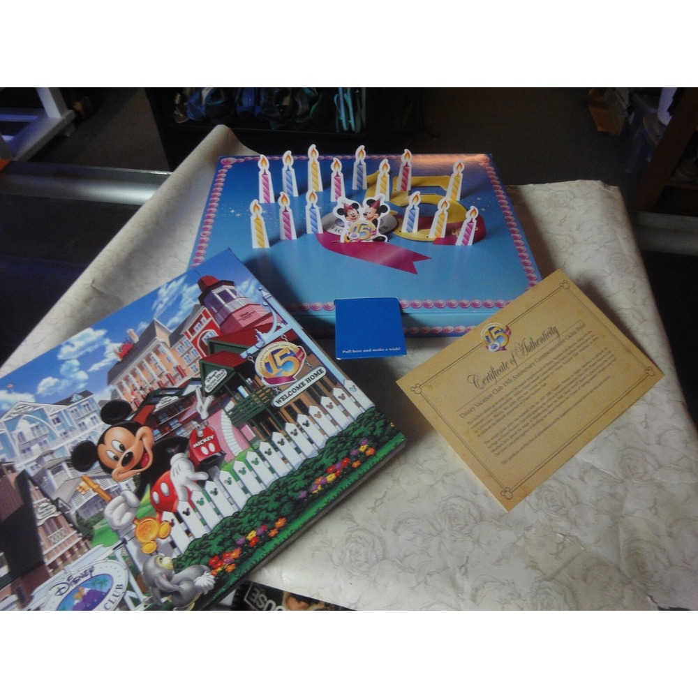 DVC Disney Vacation Club 15 membership Anniversary Canvas Mickey Mouse picture